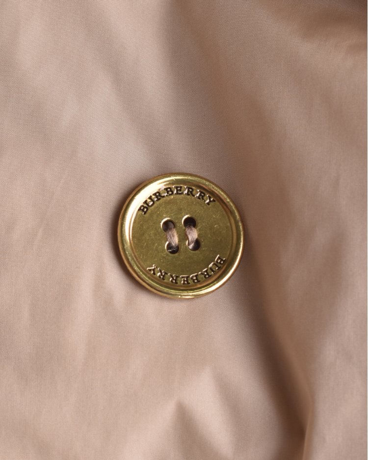 Trench Coat Burberry Original Nylon Bege Feminino